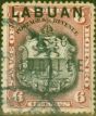 Collectible Postage Stamp from Labuan 1896 6c Black & Brown-Lake SG87 Good Used