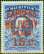 Old Postage Stamp from Mauritius 1904 15c on 15c Ultramarine SGE3 Very Fine Lightly Mtd Mint