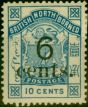 Collectible Postage Stamp from North Borneo 1891 6c on 10c Blue SG56 Fine Mtd Mint