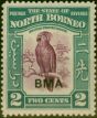 Collectible Postage Stamp North Borneo 1945 2c Purple & Greenish Blue SG321 Fine LMM (2)