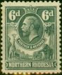Rare Postage Stamp Northern Rhodesia 1925 6d Slate-Grey SG7 Fine MM