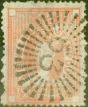 Valuable Postage Stamp from Queensland 1871 2s 6d Brick-Red SGF20 Fine Used