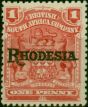 Rhodesia 1909 1d Carmine-Rose SG101 Fine MM  King Edward VII (1902-1910) Rare Stamps
