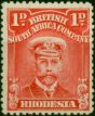 Rhodesia 1913 1d Carmine-Red SG191 Fine MM  King George V (1910-1936) Collectible Stamps