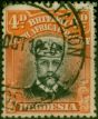 Valuable Postage Stamp Rhodesia 1913 4d Black & Red-Orange SG224 Fine Used