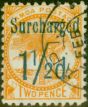 Valuable Postage Stamp Samoa 1895 1 1/2d on 2d Orange SG59c P.11 Fine Used