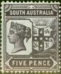 Rare Postage Stamp from South Australia 1894 5d Brown-Purple SG235 Fine MNH