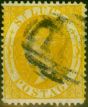 Old Postage Stamp St Lucia 1876 Yellow SG16 Used Fine