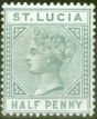 Collectible Postage Stamp from St Lucia 1883 1/2d Dull Green SG31 Fine Lightly Hinged