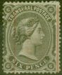 Collectible Postage Stamp from Transvaal 1885 2d on 6d Black-Brown SG191 Fine Mtd Mint