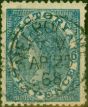 Collectible Postage Stamp from Victoria 1868 6d Blue SG159 Wmk 4 Fine Used 'Melbourne AP 25 68' CDS