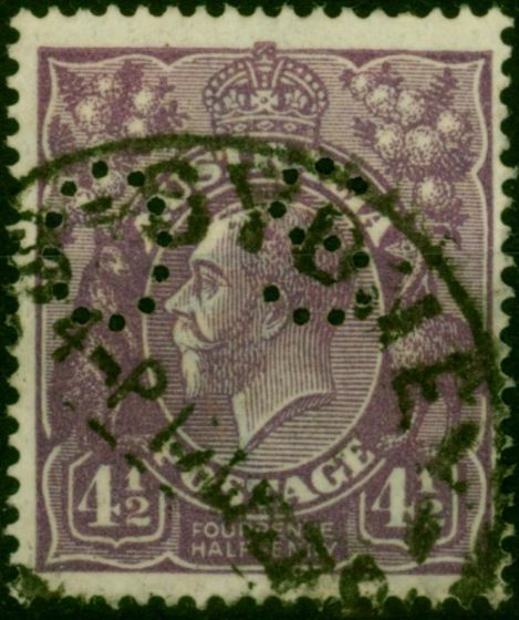Australia 1924 4 1/2d Violet SG084 Fine Used . King George V (1910-1936) Used Stamps