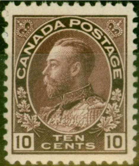 Collectible Postage Stamp from Canada 1912 10c Brownish Purple SG210 Fine Mtd Mint
