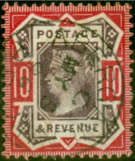 Valuable Postage Stamp from GB 1890 10d Dull Purple & Deep Dull Carmine SG210a Fine Used