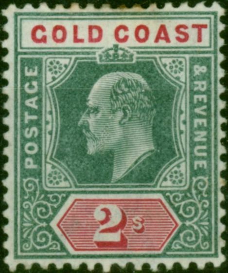 Gold Coast 1902 2s Green & Carmine SG45 Good MM. King Edward VII (1902-1910) Mint Stamps