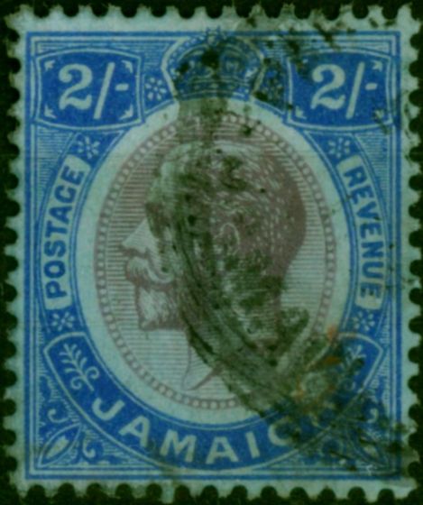 Jamaica 1919 2s Purple & Bright Blue-Blue SG66 Fine Used  King George V (1910-1936) Valuable Stamps
