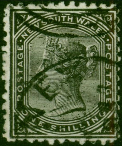 N.S.W 1884 1s Black SG237d P.11 x 12 Fine Used. Queen Victoria (1840-1901) Used Stamps