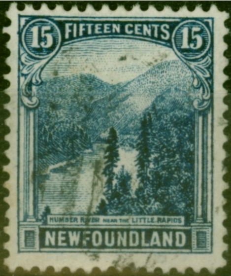 Collectible Postage Stamp Newfoundland 1923 15c Prussian Blue SG160 Fine Used