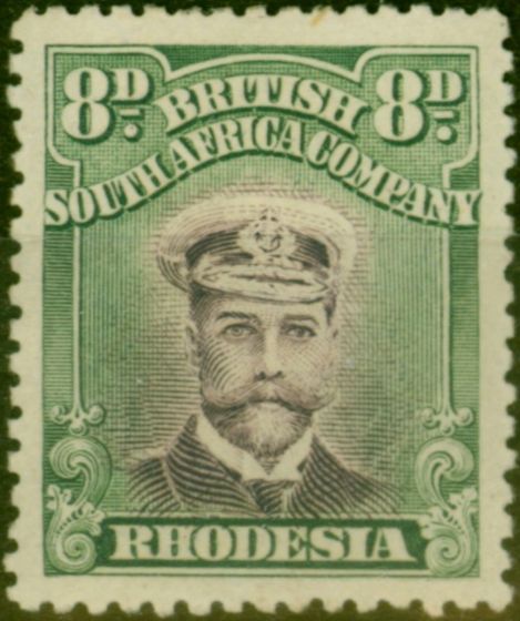 Old Postage Stamp Rhodesia 1913 8d Violet & Green SG230 Fine & Fresh MM
