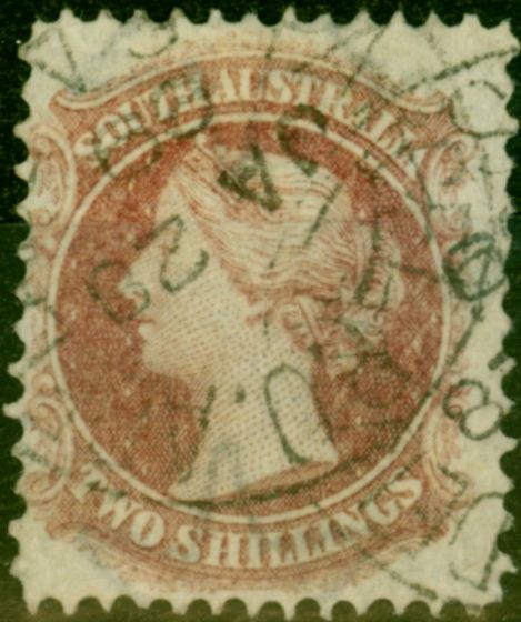 Rare Postage Stamp from South Australia 1885 2s Rose-Carmine SG133 V.F.U