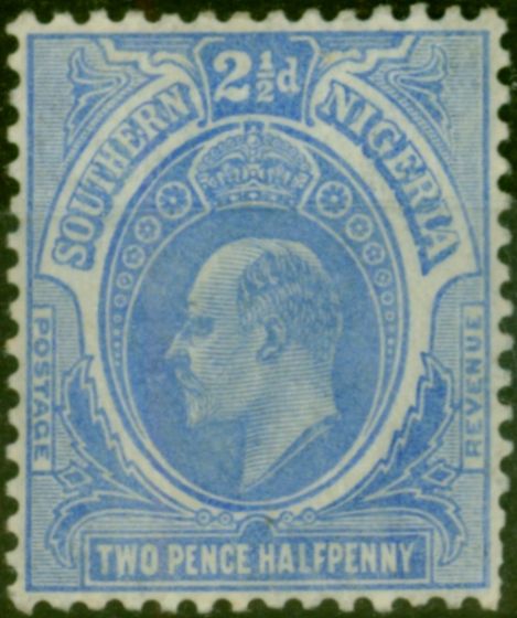 Southern Nigeria 1909 2 1/2d Blue SG36 Fine & Fresh LMM  King Edward VII (1902-1910) Rare Stamps