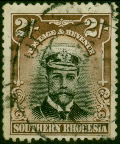 Southern Rhodesia 1924 2s6d Blue & Sepia SG13 Good Used (2) King George V (1910-1936) Collectible Stamps