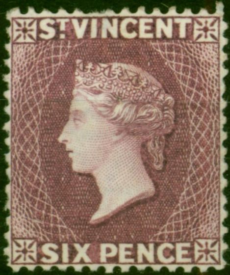 St Vincent 1888 6d Violet SG52 Fine LMM . Queen Victoria (1840-1901) Mint Stamps