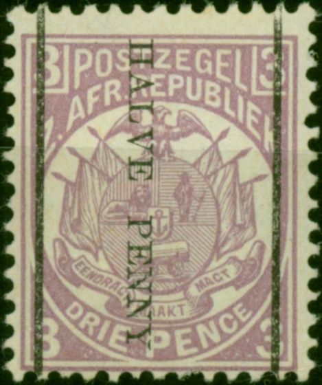 Transvaal 1885 1/2d on 3d Mauve SG192 Fine LMM  Queen Victoria (1840-1901) Valuable Stamps