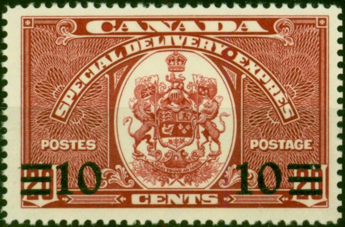 Canada 1939 10c on 20c Scarlet SGS11 V.F MNH . King George VI (1936-1952) Mint Stamps