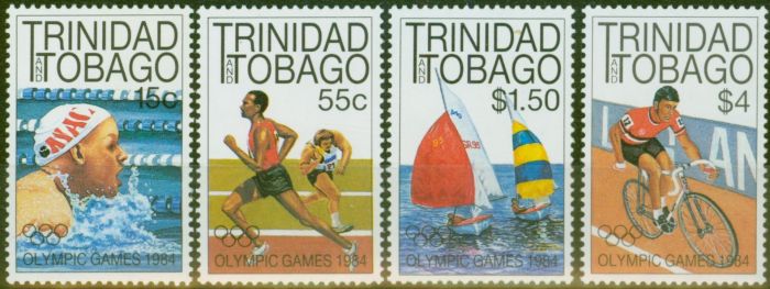 Valuable Postage Stamp from Trinidad & Tobago 1984 Olympics set of 4 SG656-659 V.F MNH