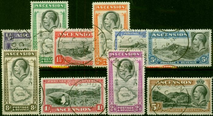 Ascension 1934 Set of 10 SG21-30 Superb Used . King George V (1910-1936) Used Stamps