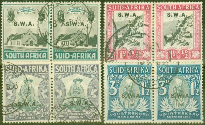Rare Postage Stamp from South West Africa 1935-36 set of 4 SG92-95 Good Used