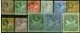 Collectible Postage Stamp Barbados 1912 Set of 11 SG170-180 Fine Used