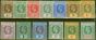 Collectible Postage Stamp from Cayman Islands 1912-18 set of 13 SG40-52c Fine Mtd Mint