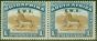 Rare Postage Stamp from South West Africa 1927 1s Brown & Dp Blue SG64 Fine Mtd Mint