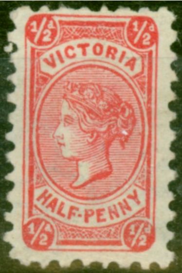 Old Postage Stamp from Victoria 1883 1-2d Rosine SG207 Fine Mtd Mint