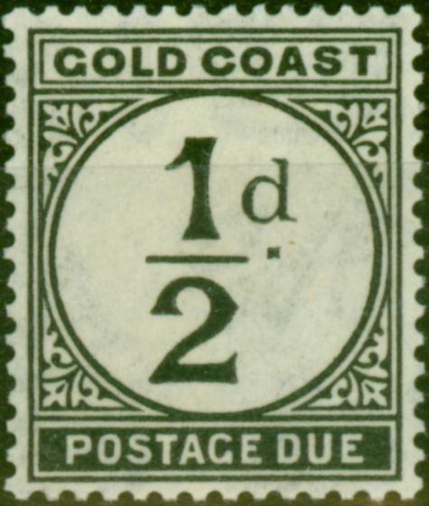 Old Postage Stamp Gold Coast 1923 1/2d Black SGD1 Fine MM