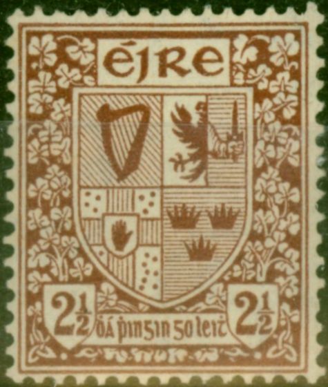 Valuable Postage Stamp Ireland 1923 2 1/2d Red-Brown SG75 Fine LMM