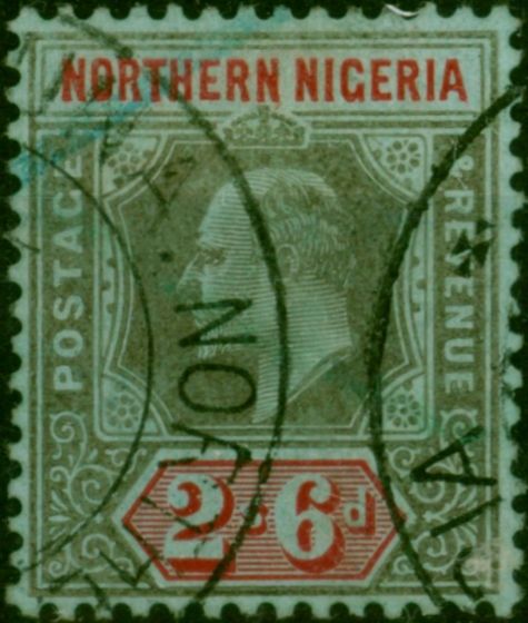 Northern Nigeria 1911 2s6d Black & Red-Blue SG37 Fine Used. King George V (1910-1936) Used Stamps