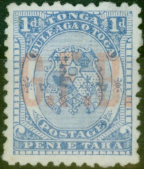 Collectible Postage Stamp Tonga 1893 1d Ultramarine SG01 Fine Unused