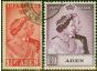 Aden 1948 RSW Set of 2 SG30-31 V.F.U King George VI (1936-1952) Old Royal Silver Wedding Stamp Sets