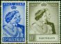 Basutoland 1948 RSW Set of 2 SG36-37 V.F VLMM  King George VI (1936-1952) Collectible Royal Silver Wedding Stamp Sets