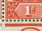 Collectible Postage Stamp from Gambia 1916 1d Scarlet SG87bvar Red Dot in Value Tablet in a V.F MNH PL1 Corner Block of 4