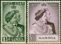 Gambia 1948 RSW Set of 2 SG164-165 Very Fine MNH King George VI (1936-1952) Collectible Royal Silver Wedding Stamp Sets