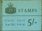 Old Postage Stamp from GB 1965 Jan 5s Wilding Booklet SGH72p Phosphor Fine & Complete
