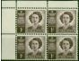 Australia 1952 1d Purple SG222c Coil Block of 4 V.F MNH . King George VI (1936-1952) Mint Stamps