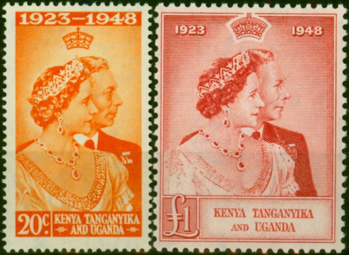 KUT 1948 RSW Set of 2 SG157-158 Fine MM . King George VI (1936-1952) Mint Stamps