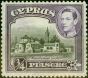 Collectible Postage Stamp from Cyprus 1938 3-4pi Black & Violet SG153 Fine Lightly Mtd Mint (2)