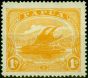 Old Postage Stamp from Papua New Guinea 1911 1s Yellow SG90 Fine Lightly Mtd Mint
