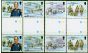 Collectible Postage Stamp B.A.T 1987 Scott Set of 4 SG155-158 V.F MNH Gutter Pairs